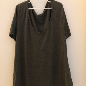 army green nordstrom v-neck